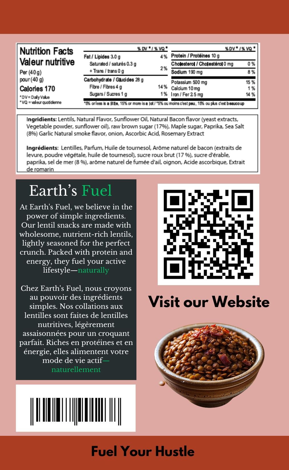 The Bacon Protein Power Crunch: 35g of Protein (Topper) - Earth's Fuel