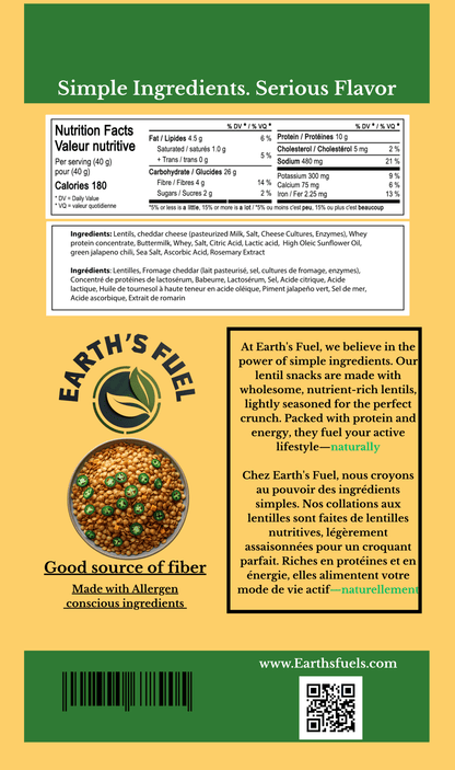 The Cheesy Jalapeño Protein Punch: 35g of Protein (Topper) - Earth's Fuel